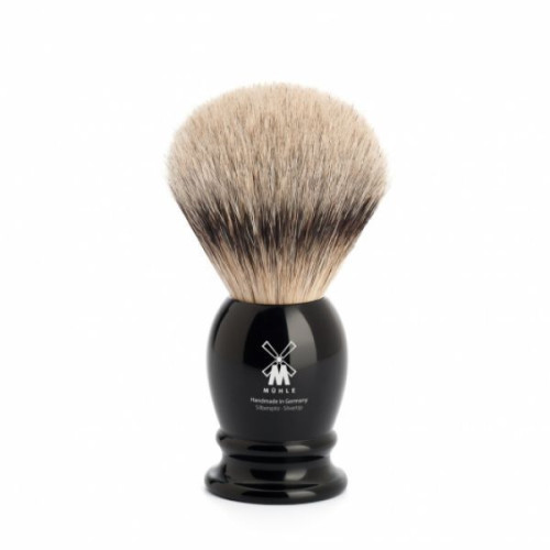 Muehle CLASSIC shaving brush 091 K 256 - silvertip badger/high-grade resin/21mm