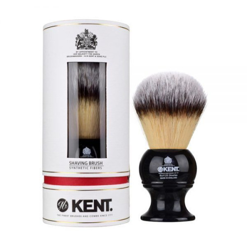 Kent Shaving Brush Large,Black & Synthetic Bristles - BLK12S (πιν.ξυρίσματος συνθετικό τρίχωμα) 30mm