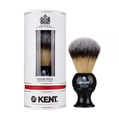 Kent Shaving Brush Medium,Black & Synthetic Bristles - BLK8S (πιν.ξυρίσματος συνθετικό τρίχωμα)