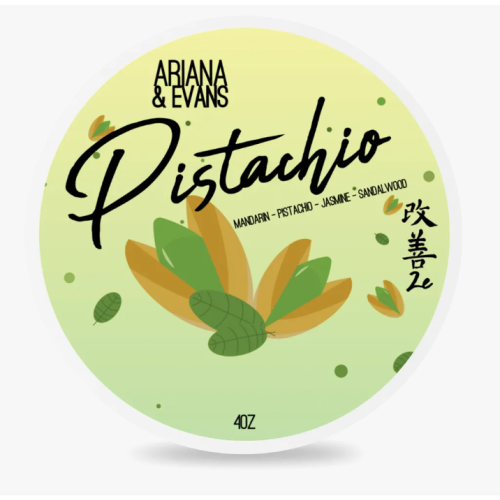 Arianna & Evans - Pistachio K2E Shaving Soap 118ml