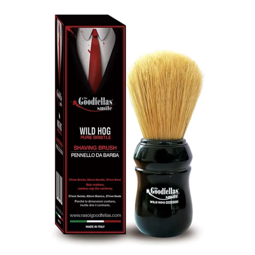 The Goodfellas’ smile shaving brush wild hog pure bristle 57mm